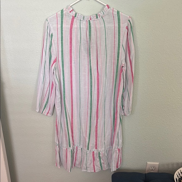 Crown and Ivy NWT Striped Pink and Green Dress - Picture 3 of 3